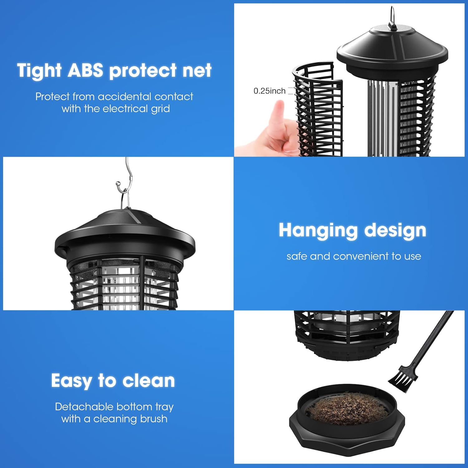 Aenkyo Outdoor Electric Bug Zapper, 4200V Mosquito Killer photo 6
