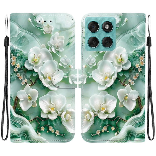 For Motorola Edge 60 5G 60 Fusion 5G Case Pattern Printing Anti-Drop Leather Flip Wallet Phone Cover