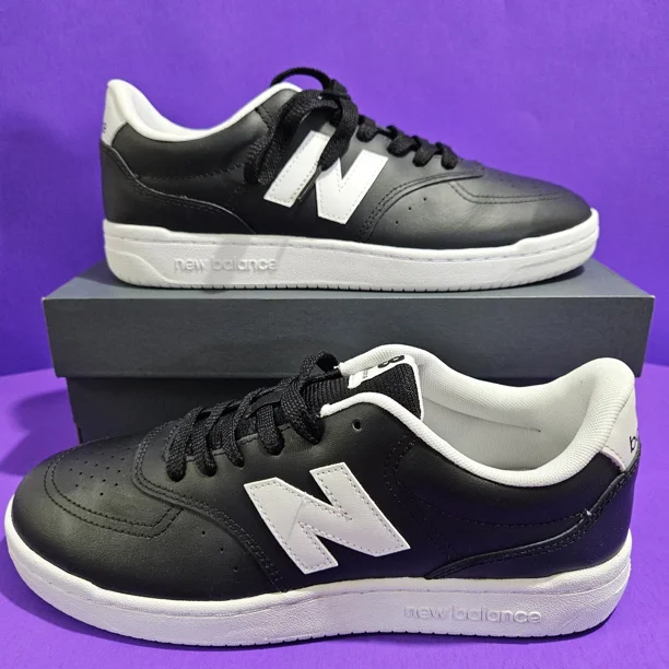 NEW Men's Size 10 New Balance BB80 Ayhletic Shoes Sneakers Black White BB80BLK
