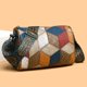 thumbnail image 3 of Bolso de hombro de cuero lavado suave para mujer | Bolso cruzado espacioso con cremallera múltiple | Bolso de mano de gran capacidad | Cuero sintético | Correa ancha de moda | 8.66x6.3x4.7in | Uso, 3 of 8