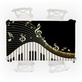 thumbnail image 3 of JHGoosa Piano Music Pattern Table Cloth Rectangular Tea Table Cover Dining Home Decor Home Textile Necessities(Clearance), 3 of 5