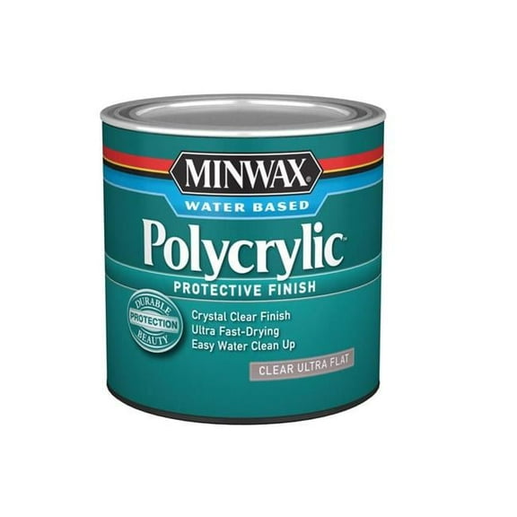 Minwax 0.5 in. Pint Poly Flat Finish