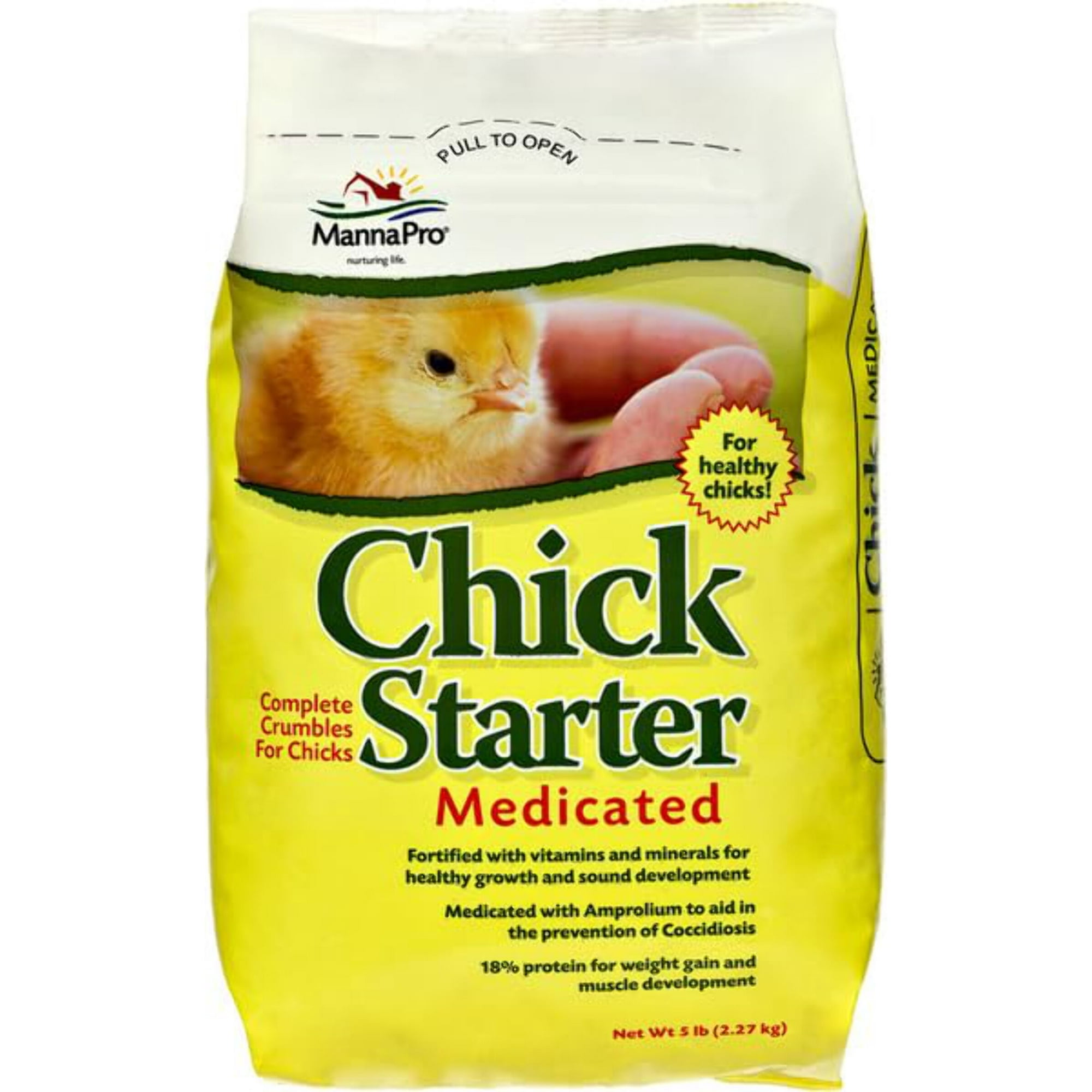 Manna Pro Chick Starter Grower Medicated Crumbles 5 lbs.