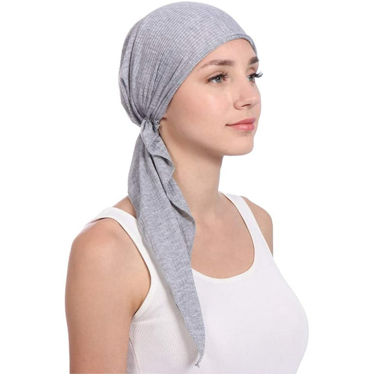Chemo Cancer Hair loss Headwrap Scarves Pre tied for Women