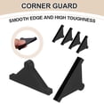 thumbnail image 3 of Uxcell 30Pcs Triangle Glass Corner Protector, 0.24 Inch Plastic Glass Table Corner Protector Transport Corner Guard for Glass, Ceramics, Wood, and Steel(Rounded Corner, Black), 3 of 6