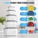 thumbnail image 2 of Contenedores de fruta damynuo, paquete de 10, para nevera con ventilación, 2 of 7