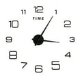 thumbnail image 2 of Verdant Touch Pegatinas de pared Reloj de pared DIY Reloj de pared Acrílico Sin Marco Superficie Espejo Adhesivo de Pared Reloj Decoración para Sala de Estar Dormitorio Negro, 2 of 14