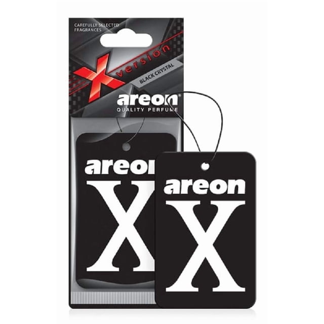 Ambientador para auto AREON X Black Crystal, paquete de 12