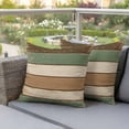 thumbnail image 5 of Pack of 2 Outdoor Pillow Covers 24x24 Inch Waterproof Farmhouse Sage Green Brown Throw Pillow Covers,Decorative Couch Pillow Shams Protectors Country Vintage Wooden Patio Pillowcases Cushion Covers, 5 of 8