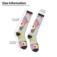 thumbnail image 2 of Daiia Sports Socks Cartoon Owls Printed Novelty Crew Socks for Men Women Knee High Socks Cotton Socks Soft & Breathable Support Unisex Socks, 2 of 9