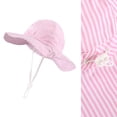 thumbnail image 3 of BOBOGOJP Baby Girl Sun Hat Summer Foldable Beach Hats with UPF50+ Sun Protection Wide Brim Toddler Bucket Hat Cap, 3 of 4