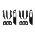 thumbnail image 1 of 14Pcs Car Inner Door Handle Window Lift Switch Armrest Panel for- 5 Series F10 F11 F18 2010-2017 RHD 51417225875,6 x Door handle panel 2 x Armrest panel 6 x Window switch,black, 1 of 5