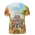 thumbnail image 2 of Hello Fall Autumn Wreath Yorkshire Terrier Pumpkins Pickup Truck All Over Print 3D Shirt Unisex Merch Yorkie Dog Lover Gifts - 13011, 2 of 6