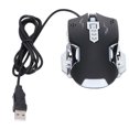 thumbnail image 1 of Ratón con cable Puerto USB negro Iluminación para juegos Accesorios ópticos ajustables para computadora FAGINEY  1, 1 of 7