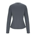 thumbnail image 6 of UTSJKR Women's Thermal Shirts Crewneck Fleece Lined Long Sleeve Tops Running Workout Ski Base Layer Winter Undershirts Navy M, 6 of 9