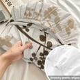 thumbnail image 4 of Twin Sze Fitted Sheet Set - Brown Beige Botanical 2 Piece Bedding Sets 16" Deep Pocket Fitted Sheet with 1 Pillowcase, Rustic Country Spring Floral Summer Leaf Brushed Microfiber Hotel Bed Sheets, 4 of 9