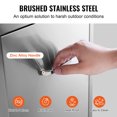thumbnail image 4 of KFFKFF Pull Out Trash Drawer 13.6Wx26Hx19.3D Inch Lower Sliding Rails Stainless Steel Roll Out Trash Bin Pull Out Tray Outdoor Kitchen Trash Drawer, 4 of 9