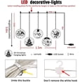 thumbnail image 2 of Guirnalda de Luces navideñas Pamolo Muñeco de Nieve Blanca 10 LED Decoración, 2 of 7