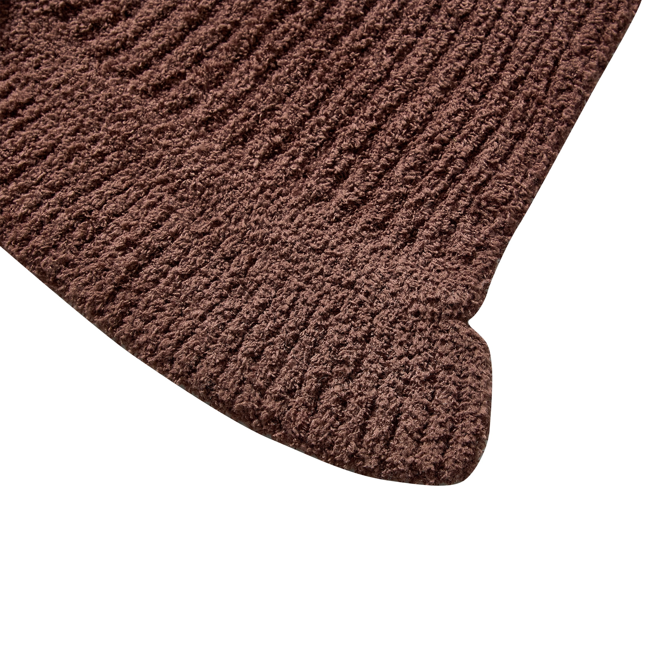 My Texas House Brown 60" x 70" Rib Knit Ruffle Throw Blanket