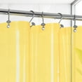 thumbnail image 4 of Barossa Design Lightweight Waterproof Shower Curtain PEVA Liner with 3 Magnets -Clear Yellow, 72" x 72", 4 of 7