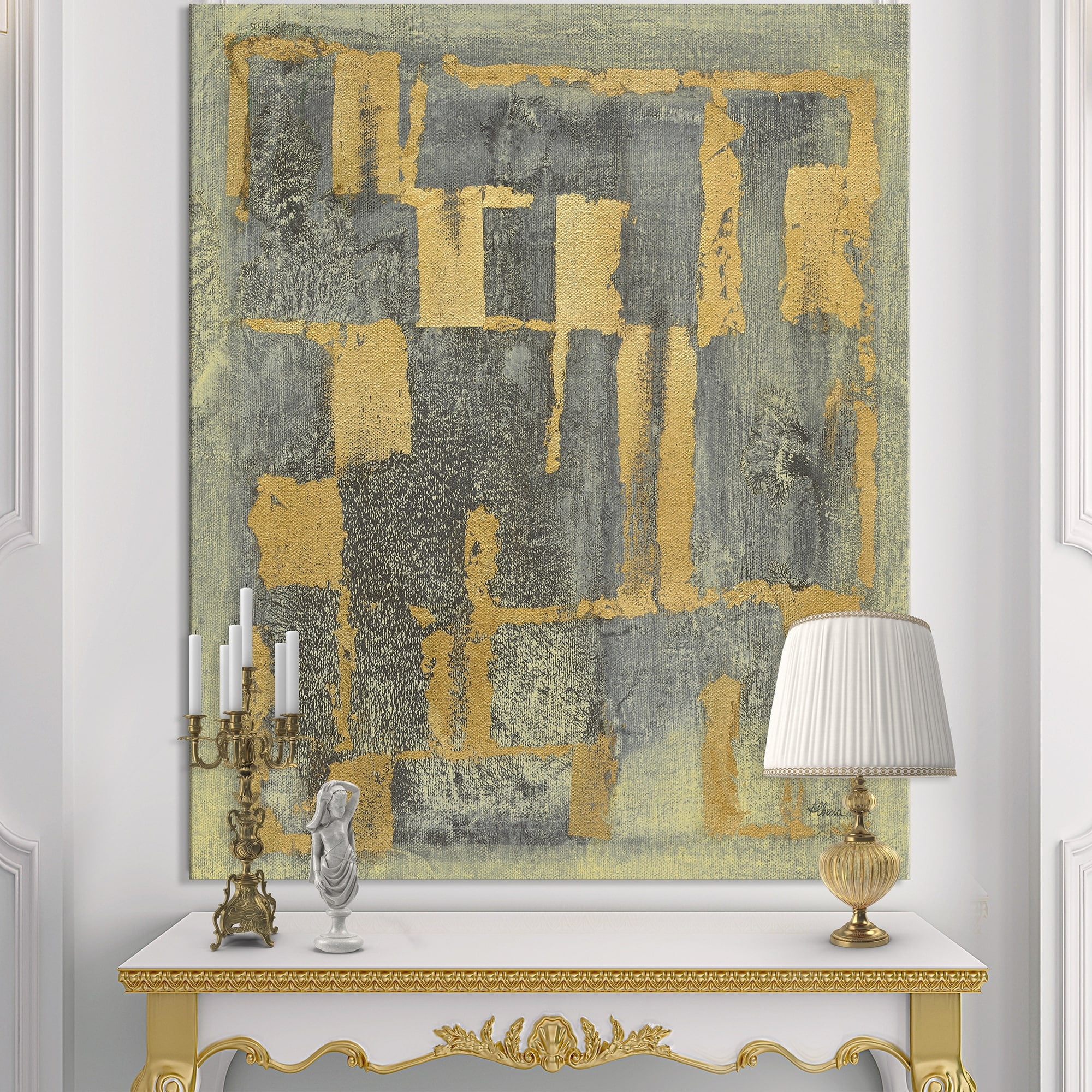 DESIGN ART Designart 'Glam Metallic Form II' Modern & Transitional