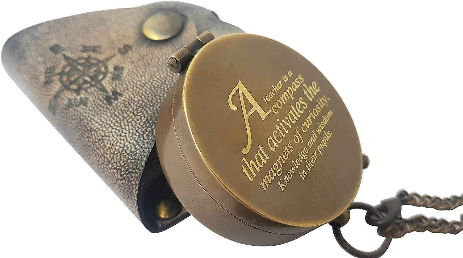 Personalized Compass Antique Brass Sundial Marine Compass Gift For loved once