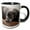 Black/White, variant on 3drose, Cute Black Labrador Retriever Face Pet Dog Photo, 11oz Magic Transforming Mug
