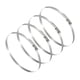 thumbnail image 1 of Uxcell 4 Pcs Abrazaderas de Manguera, 6.9-7.8 Pulgadas Abrazadera de Manguera Ajustable de Acero Inoxidable 304 para Fontanería Automotriz, Abrazaderas de Tubería de Línea de Combustible, Plata, 1 of 7
