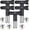 109, 213, 315, 413, 621 - 5 Pieces, variant on Spray Nozzle Spray tip Reversible Spray Tips Airless Paint Sprayer Nozzle Tips Airless Paint Spray Machine Parts for Homes Buildings Garden Decks Fences (5 Pieces - 109, 213, 315, 413, 621)