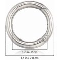 thumbnail image 4 of 30pcs Round Carabiner Ring,mini 20mm Round Carabiner Keychain Hook, 4 of 5