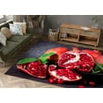 thumbnail image 3 of Popular Rug, Kitchen Rugs, Trendy Rugs, Modern Rugs, Living Room Rug, Food Rug, Pomegranate Rug, Classic Rug, Housewarming Gift Rug, Red Rug, 1.7'x2.3' - 50x70 cm, 3 of 7