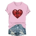 thumbnail image 6 of Neewe Women's T Shirts Summer Tops Simple Graphic Shirts Short Sleeve Vacation Casual Blouse Tee, 6 of 6