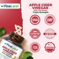 thumbnail image 3 of Fineland Vitamins Apple Cider Vinegar with the Mother, 120 Veg Caps, 3 of 6