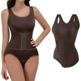 thumbnail image 2 of Chuancc Body Shaper Plus Size Corset For Women Tummy Post Body Shaper Butt Shapers Women's Bodysuit Girdles Full Body Shapewear For Women Brown XL, 2 of 7