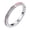 Pink Enamel, variant on Women's Stainless Steel Love Ring 2MM Thin Stacking Rings Half Enamel Half Cubic Zirconia Wedding Band White Enamel Size 8