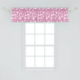 thumbnail image 2 of Ambesonne Pink and White Valance Pack of 2, Apple Flower Blooms, 54"X12", Pink and White, 2 of 4