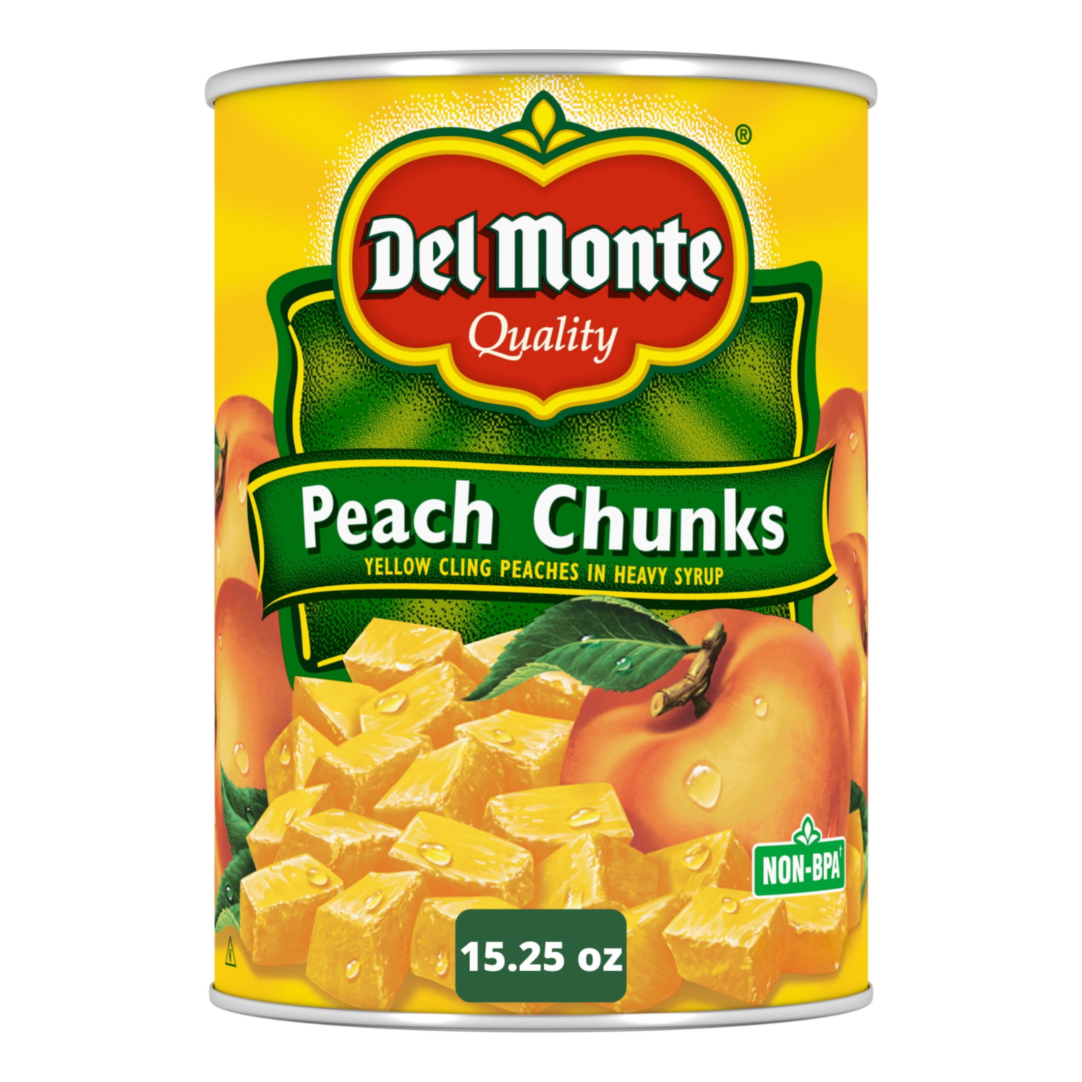 Del Monte Sliced Yellow Cling Peach Halves in Heavy Syrup, Canned
