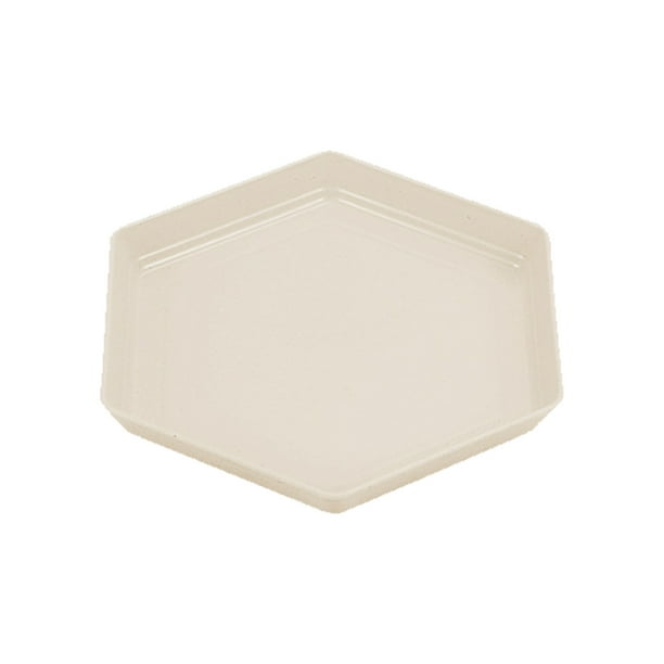 Pisexur Batería de cocina Platos hexagonales, platos de cena impenetrables, aptos para lavavajillas y microondas, platos de plástico reutilizables y ligeros para coci para la cocina del hogar