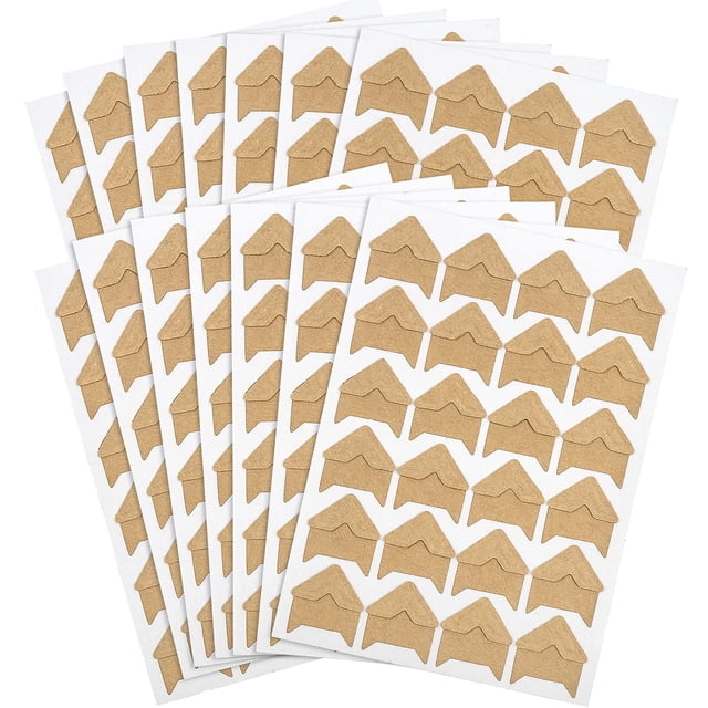 12 hojas/288 pegatinas para esquinas de fotos, esquinas autoadhesivas de montaje de fotos para álbumes de recortes, álbumes de fotos, diario, papel artesanal