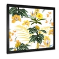 thumbnail image 2 of Designart 'Pattern Of Beautiful Yellow Flowers ' Modern Framed Art Print, 2 of 4