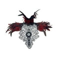 thumbnail image 1 of Chal de plumas artificiales para disfraz de Navidad, capa para vestir, regalo de Navidad Rojo Yuyangstore Capa chal mujer, 1 of 8