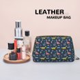 thumbnail image 4 of cute little Dinosaur Makeup Bag, Leather Waterproof Travel Toiletry Bag, Large Capacity Cosmetic Bag Make up Bags Organizer fro Travel Size Toiletries Women Girls, 4 of 4