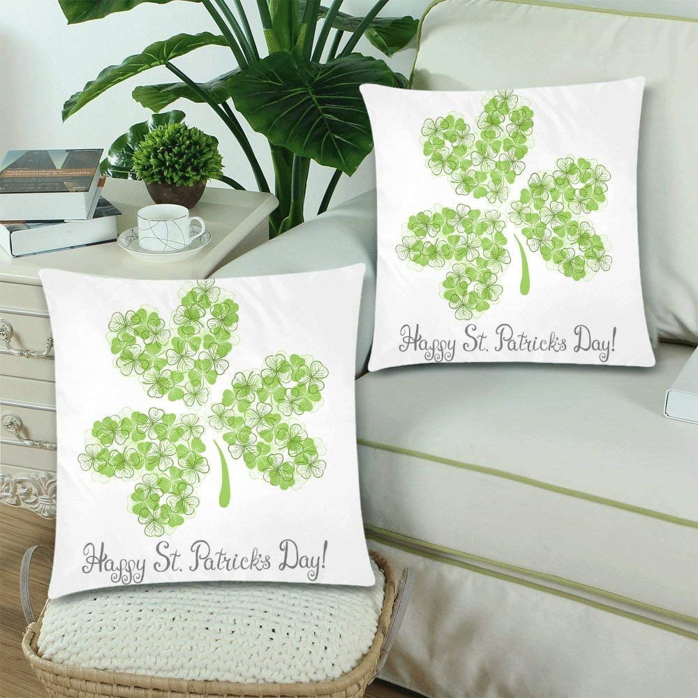 St. Patrick's Shamrock Pillows high quality Set of 2