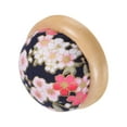 thumbnail image 3 of Unique Bargains Pin Cushion Wooden Base Japanese Style Round Pincushion, Black, 3 of 5