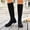 Black, variant on Knee High Boots for Women Low Heel Tall Boots | Stretch Boots, Low Chunky Heel Womens Boots, Round Toe Heeled Fall Winter Dress Riding Boot with Back Zipper