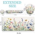 thumbnail image 6 of Flower Mouse Pad Set Large Desk Matt for Desktop, Ergonomic Mouse Pad with Wrist Rest, Gaming Wrist Support Keyboard Mat Cup Coaster Set Cute Office Desk Decor Accessories, 6 of 13