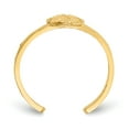 thumbnail image 2 of 14K Yellow Gold Diamond Cut Sand Dollar Toe Ring, 2 of 4