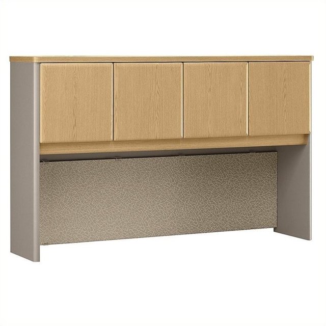 Bush Business Furniture Series A 60W Hutch in Light Oak