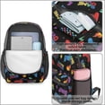 thumbnail image 4 of Game Controller Black Pattern 17" School Backpacks for Teens,Waterproof Oxford Fabric,S-Shape Padded Straps for School,Travel,Hiking,Camping, 4 of 6