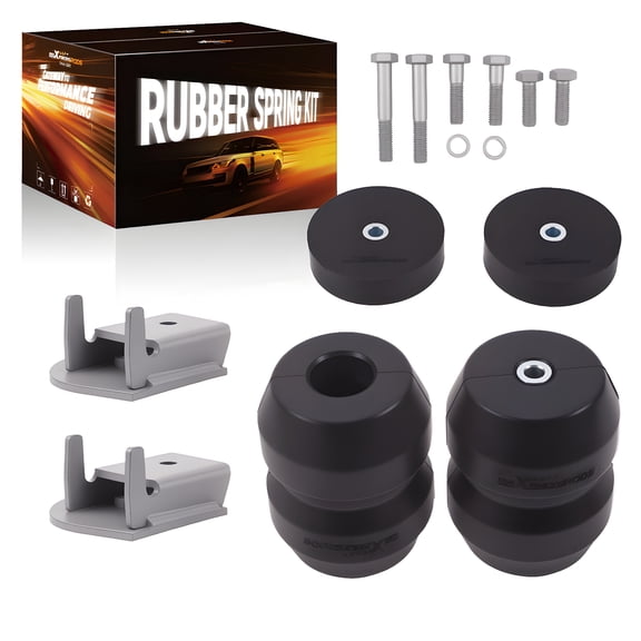 maXpeedingrods Suspension Enhancement Rear Kit, for Ford F-150 2WD 2004-2014, for Lincoln Mark LT 2WD 2004-2008, Rubber Helper Spring Kit, Up to 6000 lbs